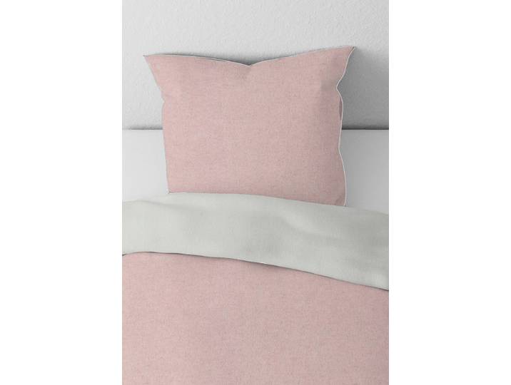 Melange-Flanell Kissenbezug Zordo Pink/Altrosa 80 x 80cm Flanell
