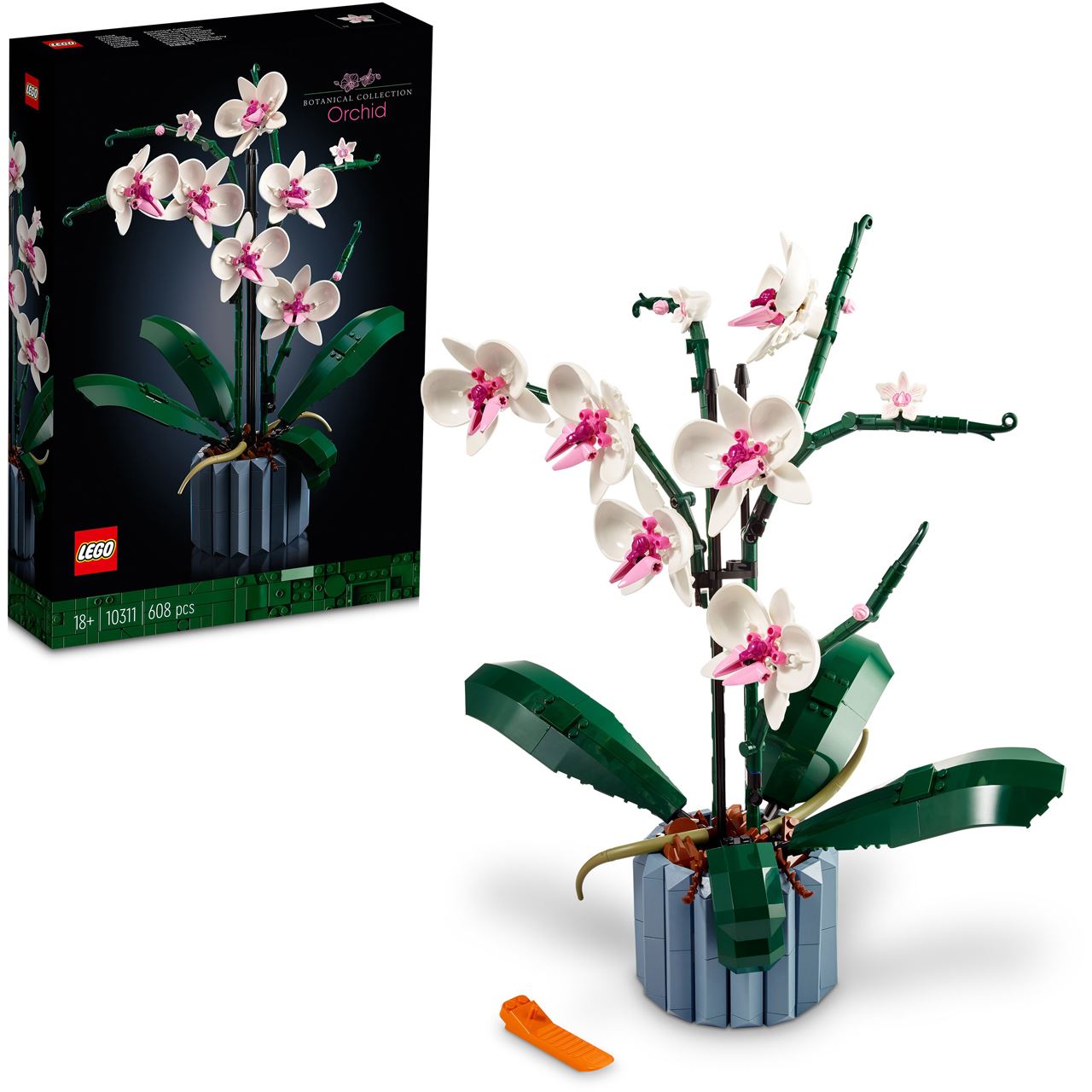 LEGO Icons 10311 Orchidee, Set für Erwachsene mit künstlichen Pflanzen