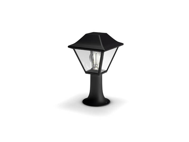 Philips myGarden Lampe de socle Alpenglow\, noir\, diffuseur en verre\, éclairage de jardin\, éclairage extérieur