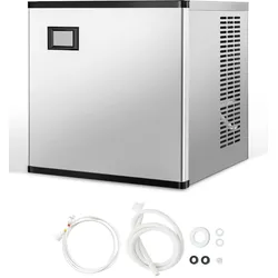 VEVOR Eismaschinenkopf kommerzieller Eisbereiter Eismaschine (nur Kopf) 227 kg/Tag, Kopf aus Edelstahl + SGCC Eisbereiter-Kopf mit intelligentem Bedienfeld & Reinigung auf Knopfdruck