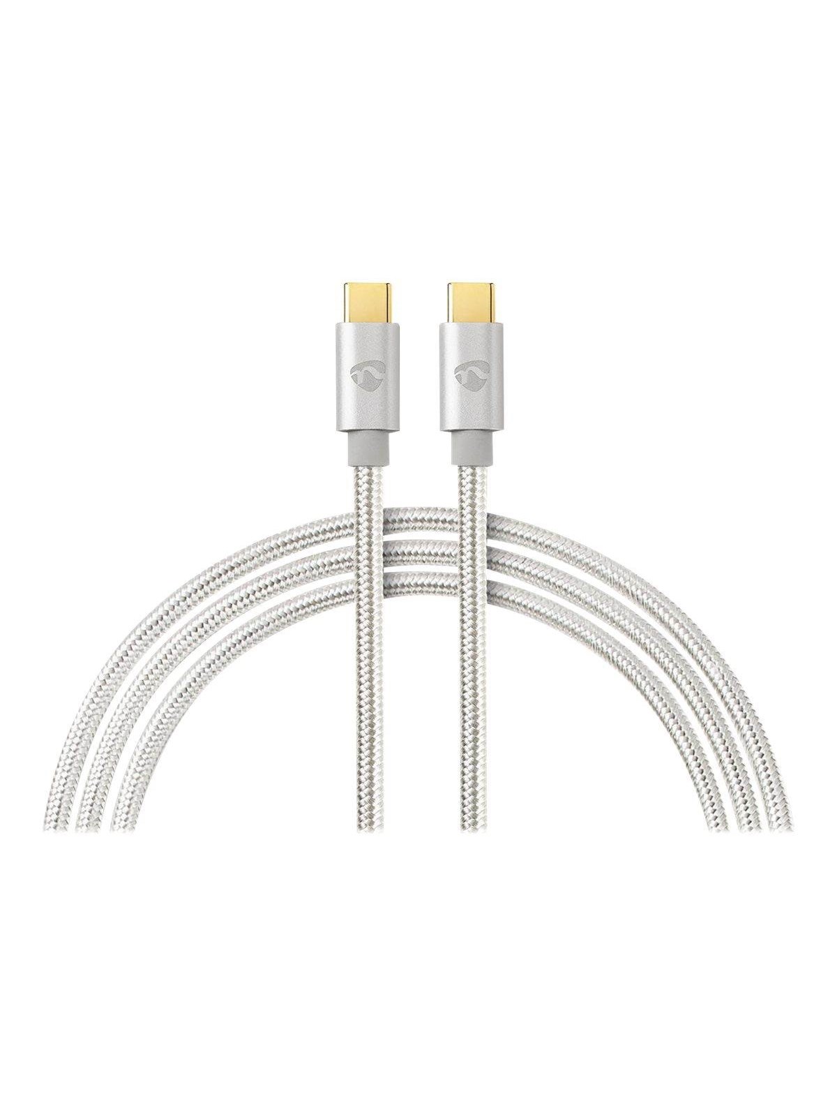 Nedis Charge & AV Support Cable - USB-C cable - 24 pin USB-C to 24 pin USB-C - 1 m