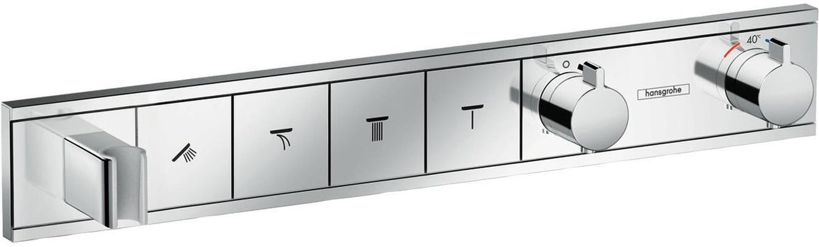 Hansgrohe RainSelect doucheset met thermostaat en waterbesparende functie, chroom