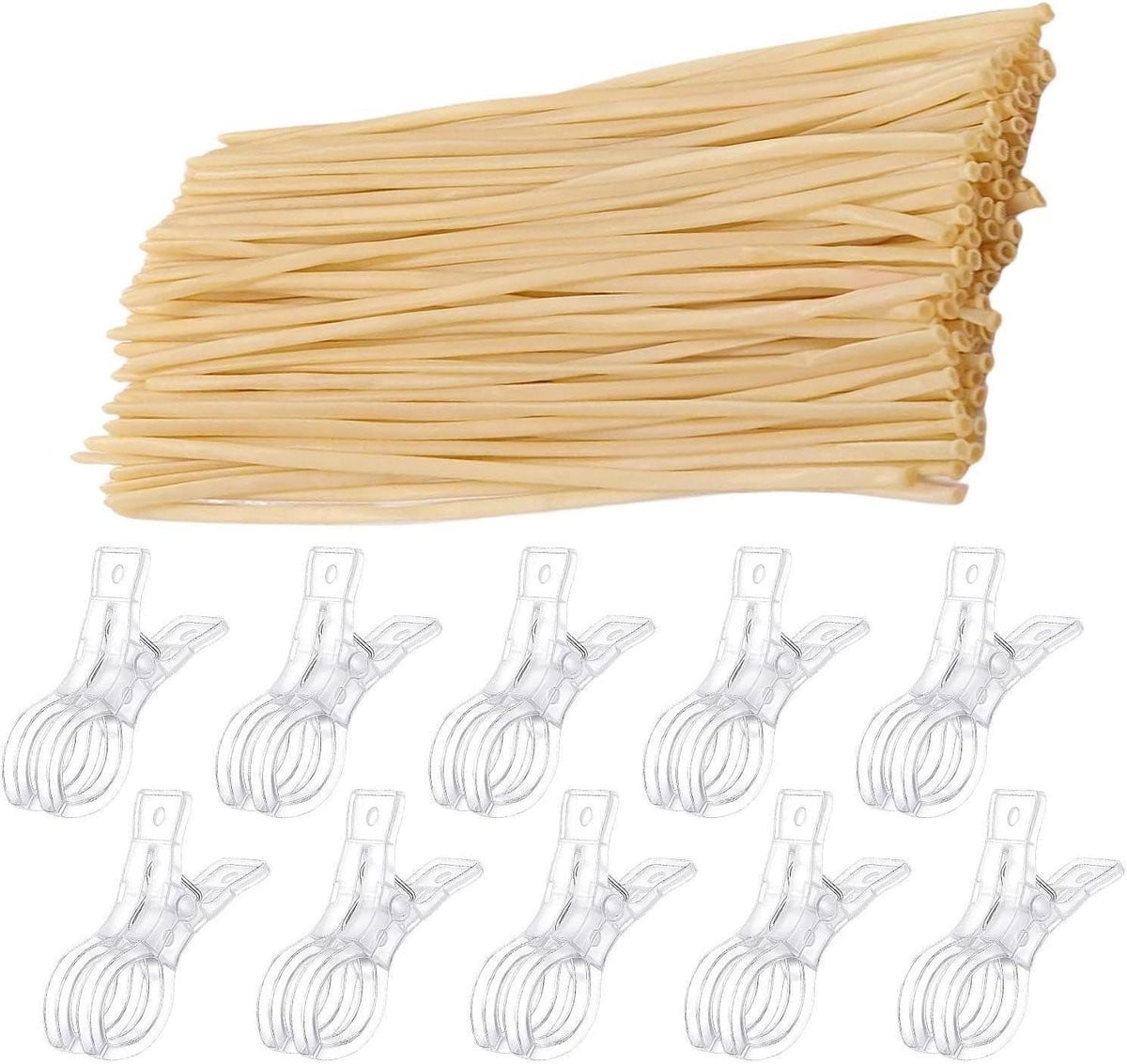 Ballonklemmen Set van 10 stuks - Doorzichtige Slingerhouders Clips voor Feestdecoratie
