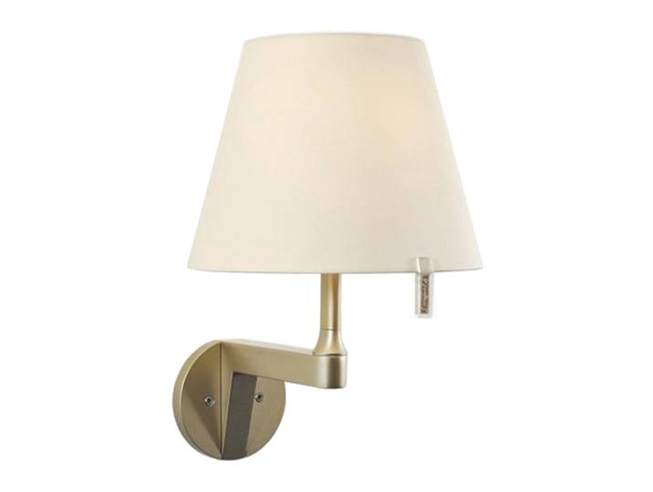 ARTEMIDE lampe murale applique MELAMPO (diffuseur écru, structure bronze, avec interrupteur - technoploymère, satin, Aluminium)