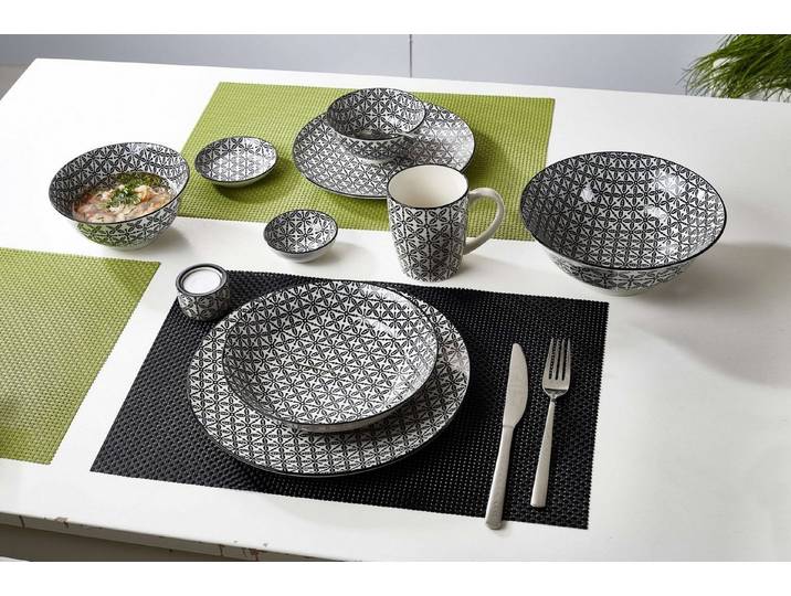 Ritzenhoff & Breker Tafelservice Takeo (12-tlg), 6 Personen, Keramik