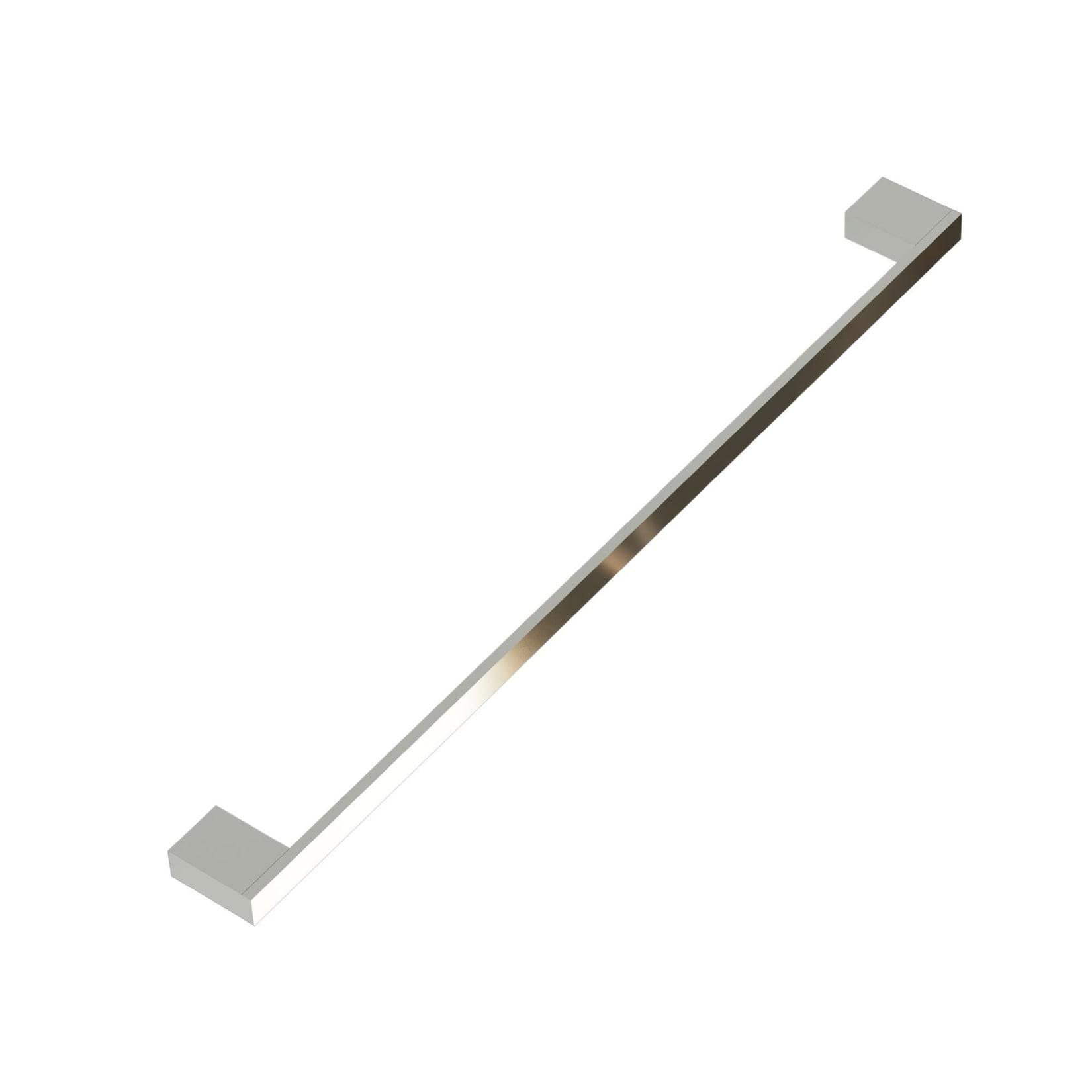 kalb Handtuchhalter Lenn mit langer Stange und beidseitig befestigt für Wand, große Möbel, schwarz, Aluminium, Länge: 800mm, Höhe: 25mm, Tiefe: 60mm