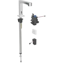 Geberit Brenta WT-Arm., Standmontage, Netz für UP-Funkt.Box, m.Therm.Misch., chr...