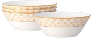 Noritake "Trocadero Gold Set of 4 Fruit Bowls, 5"", 9 oz."