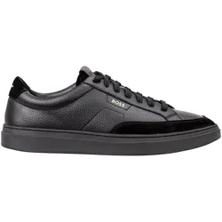 BOSS Herren Sneaker - Kieran Tenn sdtbal, Halbschuh, Echtleder, Logo Schwarz / EUR 44