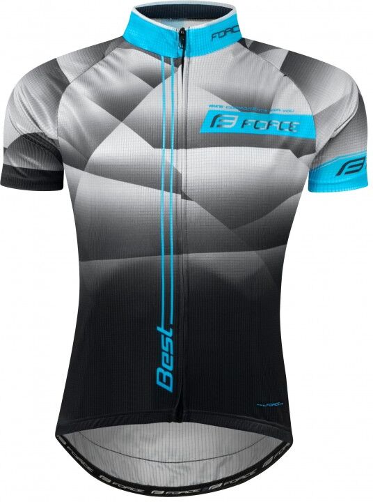 Force Maglia ciclismo  BEST grigio blu