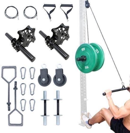 Halterungsset für Smith-Maschine - 2,5 cm olympische Langhantel - 13,5 kg Gewicht - Universelles Zubehör für Power Racks - Krafttrainingsset