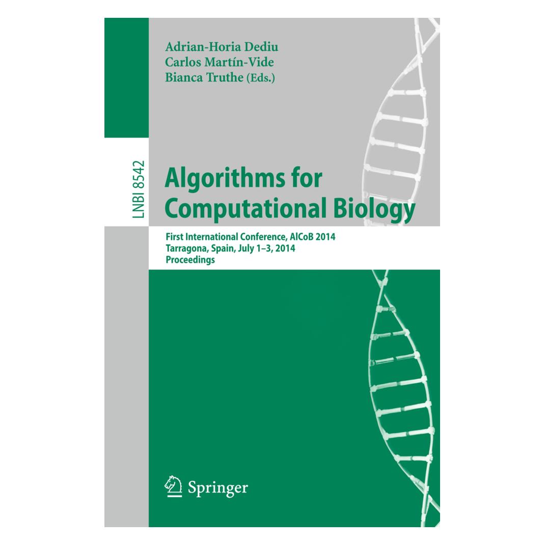 Springer Algorithms for Computational Biology (Englisch, Softcover, Adrian-Horia Dediu, Bianca Truthe, Carlos Martn-Vide) (55555793)