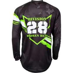 Broken Head MX Jersey Rebelution Grau - Supermoto Motocross MTB S