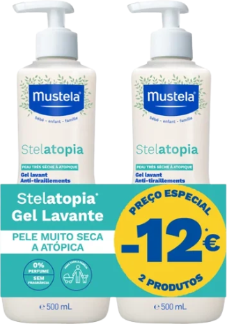 Mustela Stelatopia Gel Lavante 2x500ml
