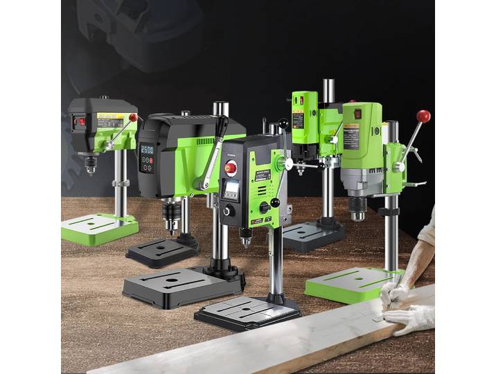 ALLSOME Mini perceuse d'établi perceuse d'établi mandrin de forage à vitesse Variable 1-16mm pour bricolage bois métal outils électriques