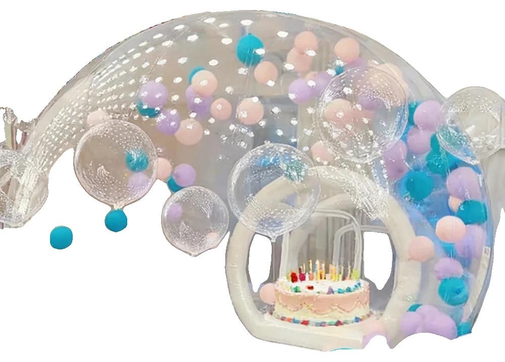Aufblasbares Bubble-Haus, langlebiges PVC, vielseitig für Veranstaltungen, 2.5MDia-8.2ft