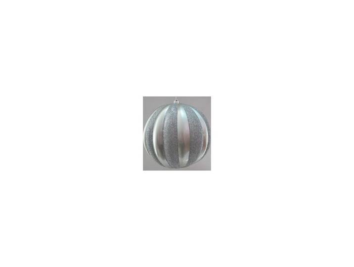 3er Set Plastikkugeln silber