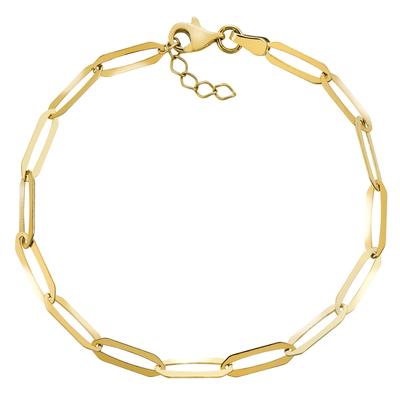 Armband VIVANCE "375/- Gelbgold glanz Ankerkette", gelb, Armbänder, Damen, 19cm, Gold, glänzend, Armband