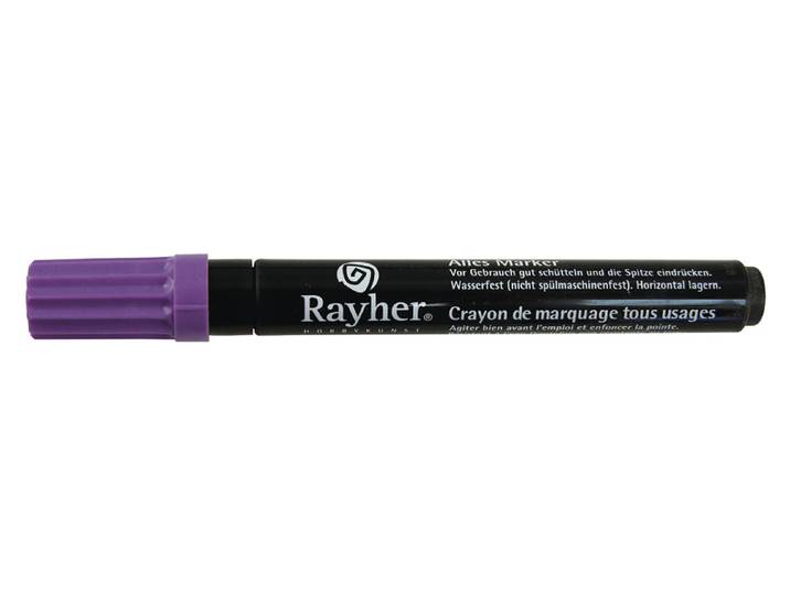 Rayher Alles-Marker mit Ventil Rundspitze 2-4 mm Violett