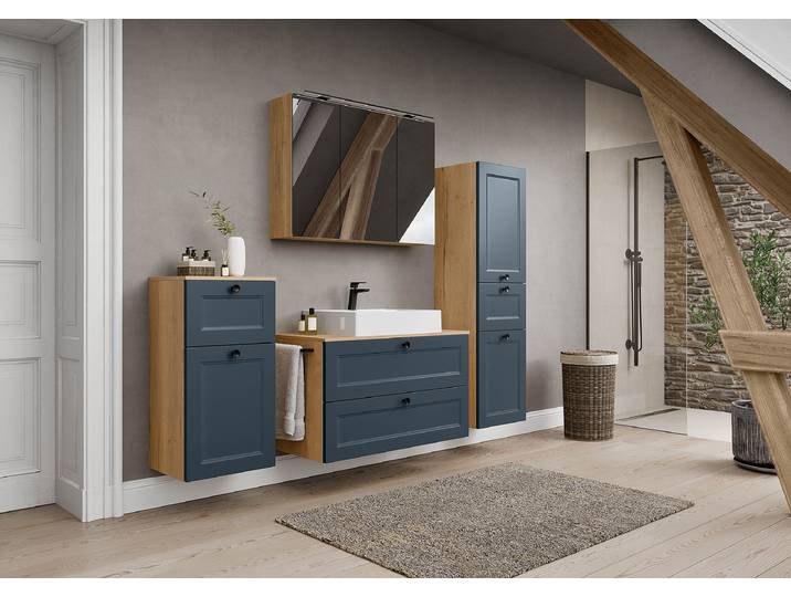 Waschtisch Cascada Typ B 100cm Blau/Dunkelblau