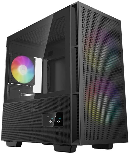 DeepCool CH360 DIGITAL Micro ATX Tempered Glass Gaming PC Case