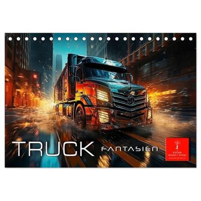 Truck Fantasien (Tischkalender 2027 DIN A5 quer), CALVENDO Monatskalender
