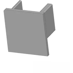 ISOLED Endkappe EC220 für LED Fliesenprofil UP10, IP20, silber ISO-115860