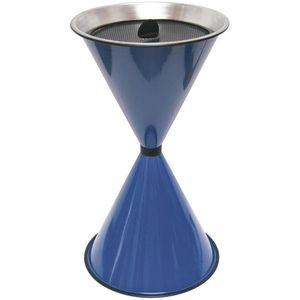 SZ-Metall Aschenbecher Diabola, 29712, blau, Outdoor, Standascher aus Metall, 40 x 71 cm, für Sandbefüllung
