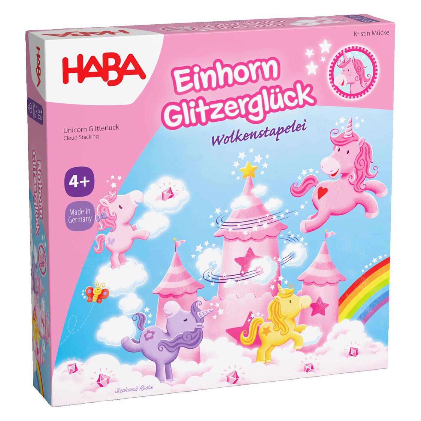 Haba Einhorn Glitzerglück Die Wolkenstapelei (Deutsch, 1 - 4 Spieler) (2012232001)