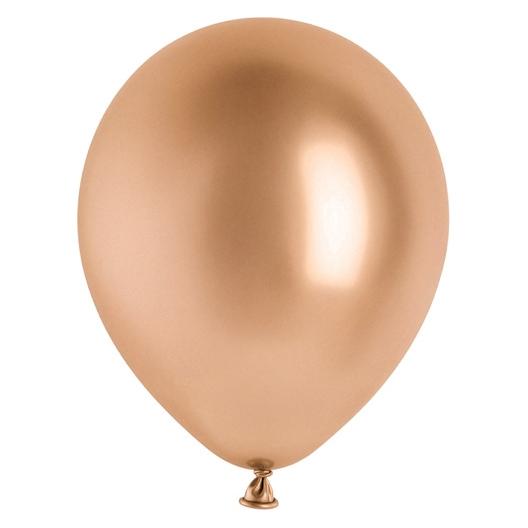 Partydeco Ballons de Fête Effet Miroir Or Rose (50 pcs) (50x) (GS12-019R-50)