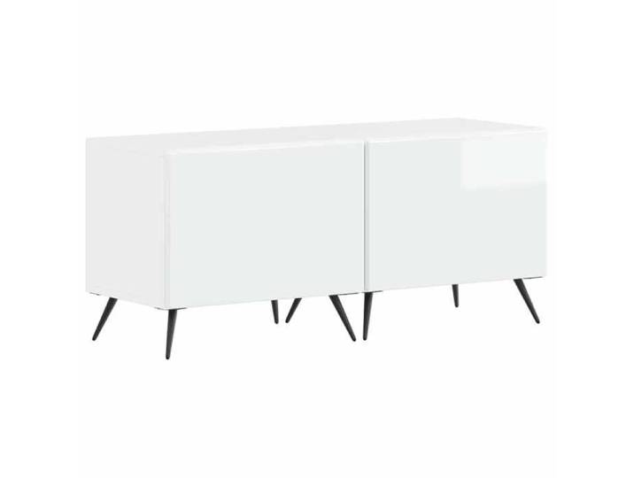 Meuble TV Blanc brillant Bois d'ingénierie 897559