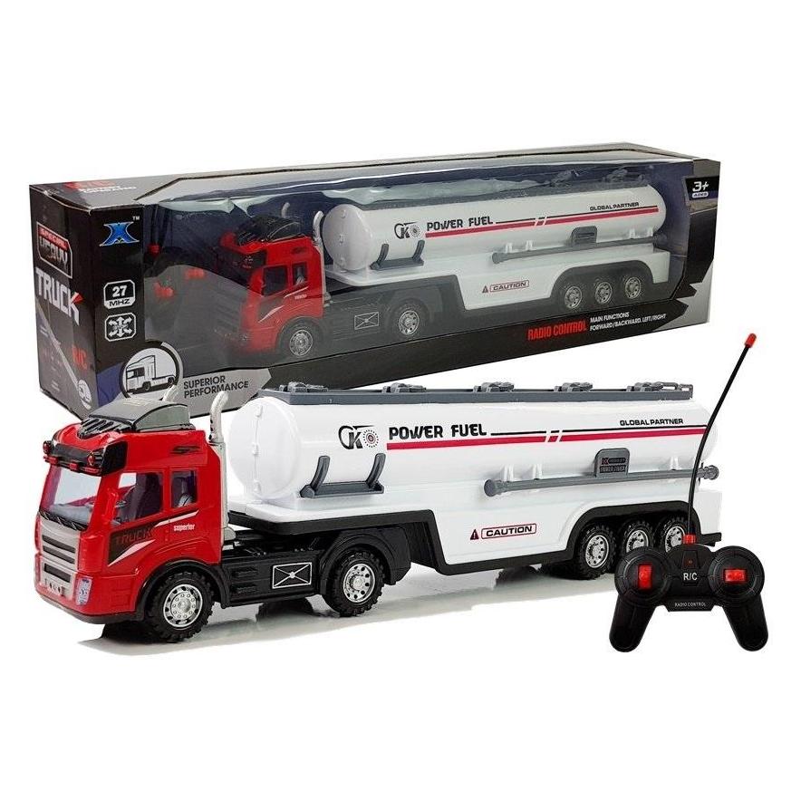 Lean Toys Funkgesteuerter LKW mit Anhänger, Licht und Sound (LT5091)