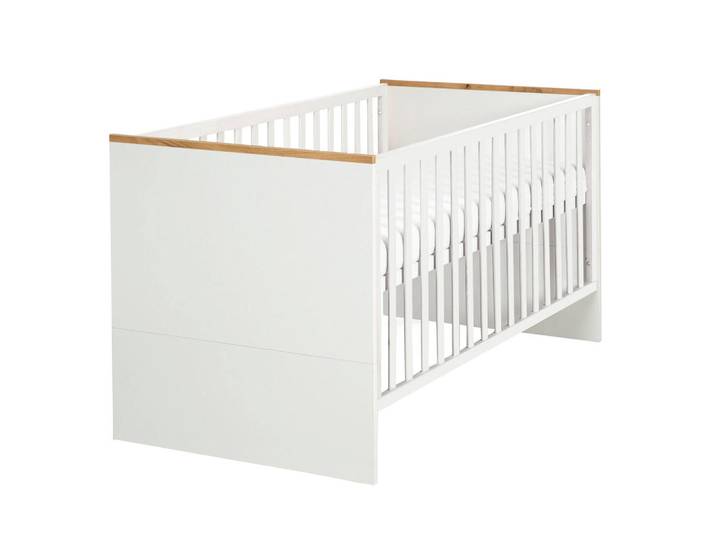 Roba Babybett Finn 70 x 140 cm, Weiß, Rechteckig, 70x140 cm, Babymöbel & Kindermöbel, Babyzimmer, Babybetten, Gitterbetten