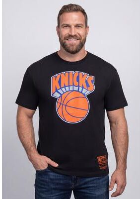 Men's Big & Tall New York Knicks Mitchell & Ness Hardwood Classics Vintage Logo T-Shirt by KingSize in Black (Size 2XL)
