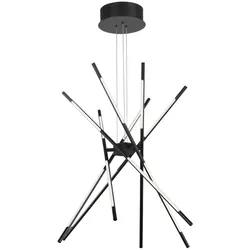 Nova Luce 9180783 Raccio LED Pendelleuchte Schwarz