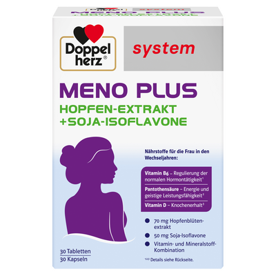 Queisser Pharma GmbH & Co. KG DOPPELHERZ Meno Plus system Kombipackung 60 St 19712855