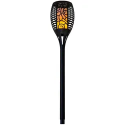 Atmosphera - Solar-Taschenlampe Ø12,5x70cm aus Polypropylen in Schwarz