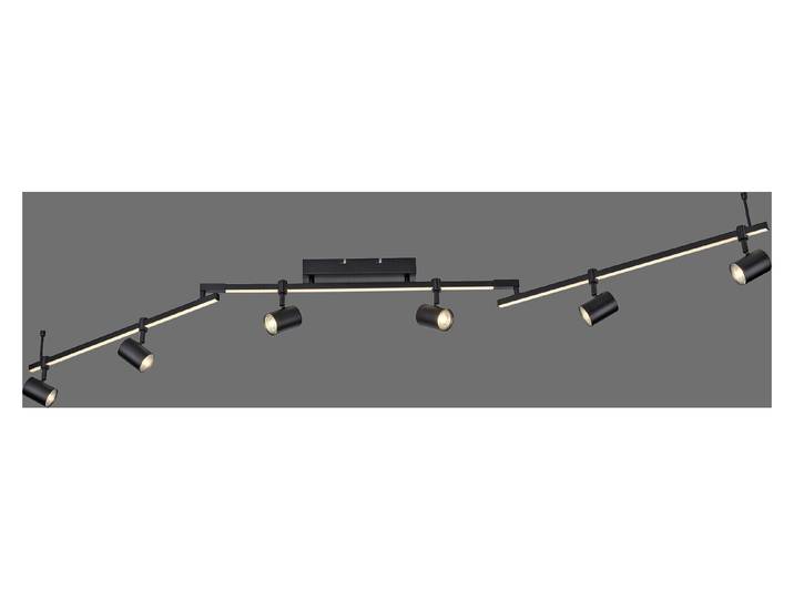 Neuhaus LED-Deckenlampe Rik 6 Schwarz 21 × 120 × 188 cm