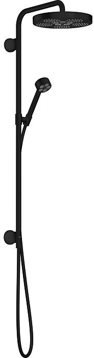 Hansgrohe Axor One Fertigmontageset 48790670 Unterputz-Showerpipe, mit Handbrause, mattschwarz