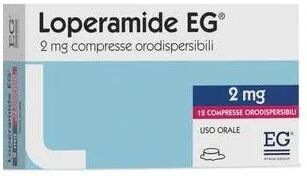 EG SpA Loperamide EG 12 Compresse Orodispersibili 2mg