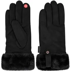 Antonio Kuschelige Damenhandschuhe mit Innenfutter - Black