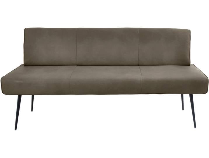 K+W Komfort & Wohnen Giacomo I Polsterbank Metallfüsse in schwarz, wahlweise in der Breite 200cm oder 177cm