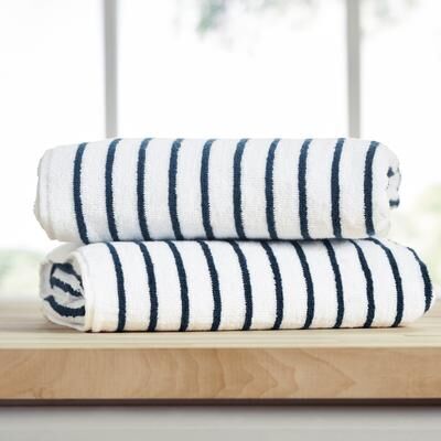 Becky Cameron 100% Cotton Ultra Soft Plush Cabana Towels
