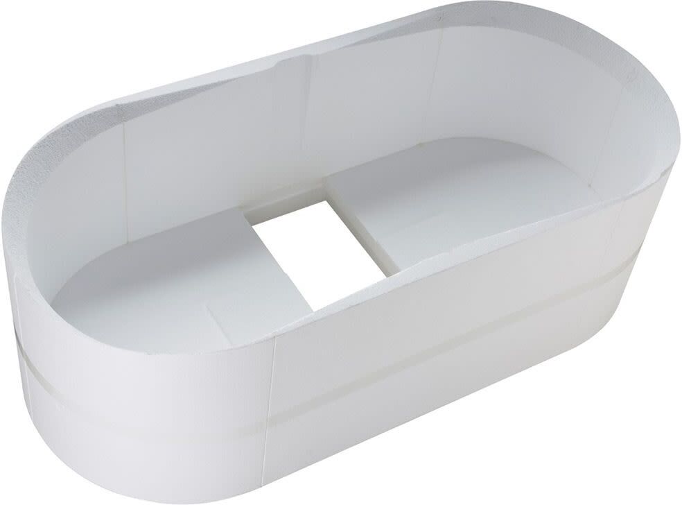 Sturotec Wannenträger für LAUFEN Thallium Duo Oval Einbau-Badewanne 180 x 80 cm, Montagezubehör, STWLB032,