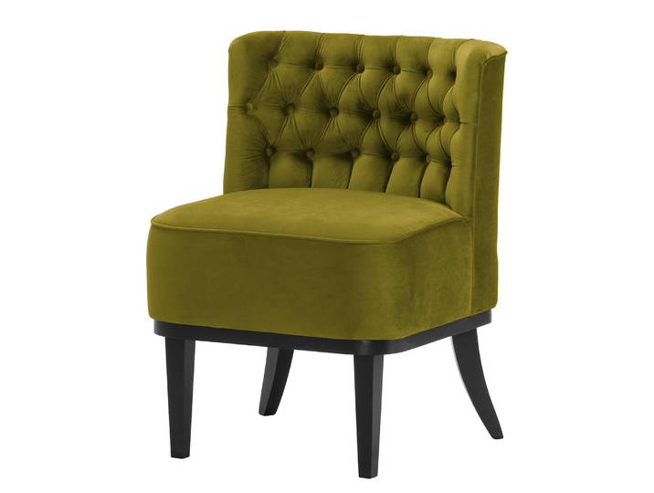 Fauteuil Farida I Vert/Avocat Velours Ravi 72 x 80 x 65cm