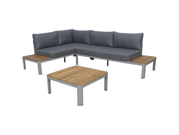 Gartenlounge Clasico grau Aluminium 4 B 172 T 68 cm - Gartenlounge - Wetterfeste Gartenmöbel & Accessoires