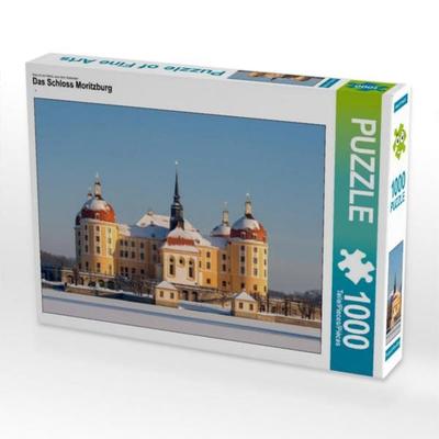 CALVENDO Puzzle Das Schloss Moritzburg | 1000 Teile Lege-Größe 64x48cm Foto-Puzzle für glückliche Stunden