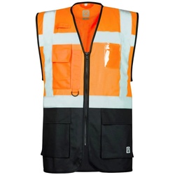 Ardon Safety Warnweste Signal Orange/Schwarz Größe S