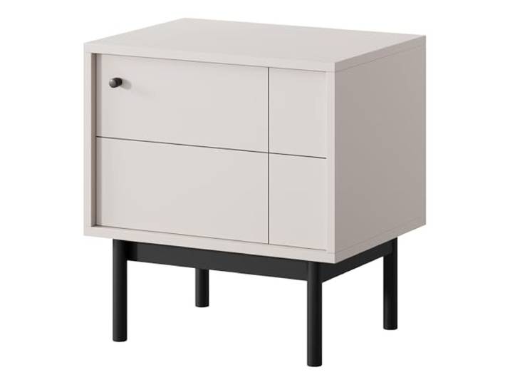 Komodee Nachttisch Dieppe L4 H5 Kashmir 56x56x39 cm Nachttisch DIEPPE - Kashmir - Metallgriffe - Holzbeine - Breite 56 cm, Höhe 56 cm, Tiefe 39 cm