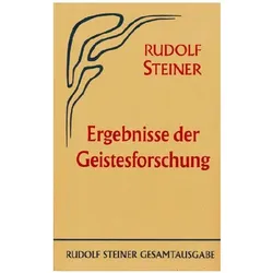 ErgebnissederGeistesforschung, Sachbücher von Rudolf Steiner